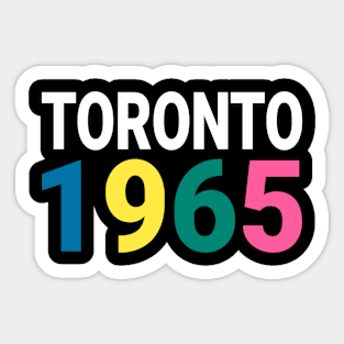 Toronto 1965 Sticker